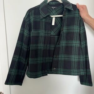 Madewell flannel boxy shacket